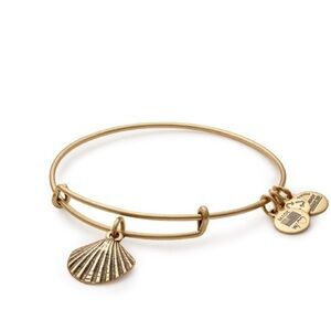 Alex and Ani gold seashell bracelet